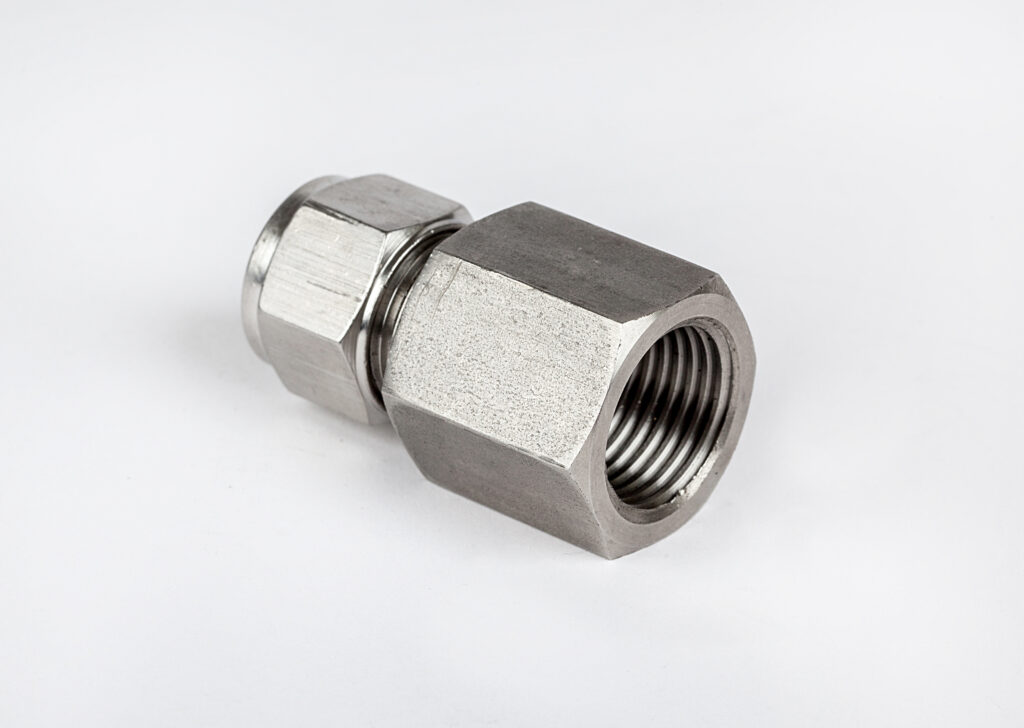 10mm OD X 1 4 BSPT Female Stud Coupling Single Ferrule L Series