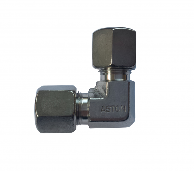 12mm OD 90° Elbow Single Ferrule 'S' Series Stainless Steel 316 Aston